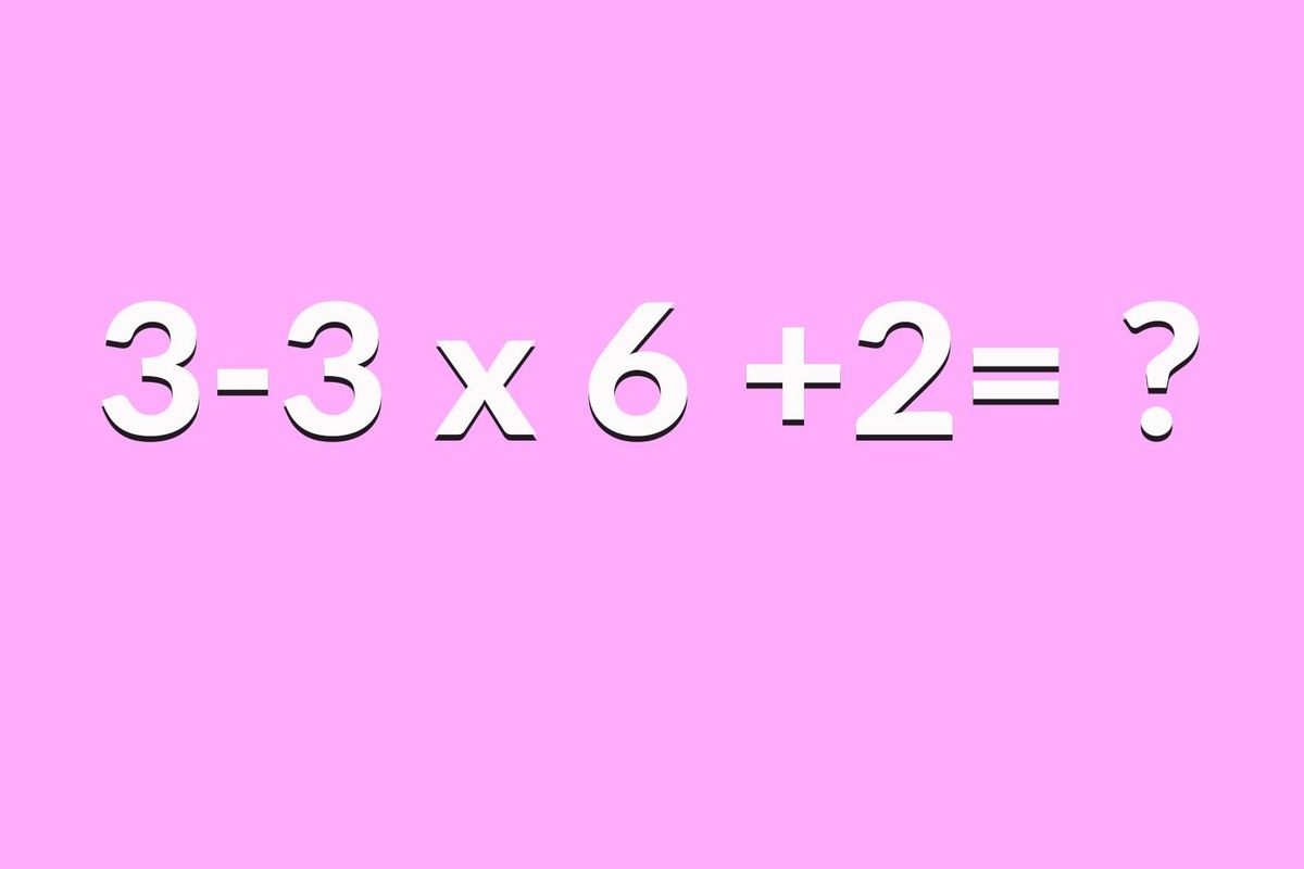 matematikai teszt, műveleti sorrend