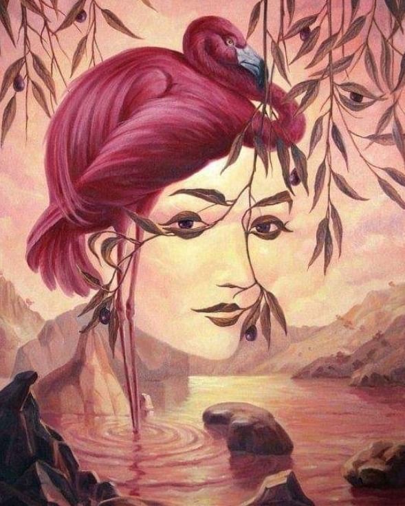 Ez a festmény egy csalafinta személyiségteszt. Csak arra kell koncentrálnod, hogy mit látsz meg először. Az első benyomás lesz az üzenet.