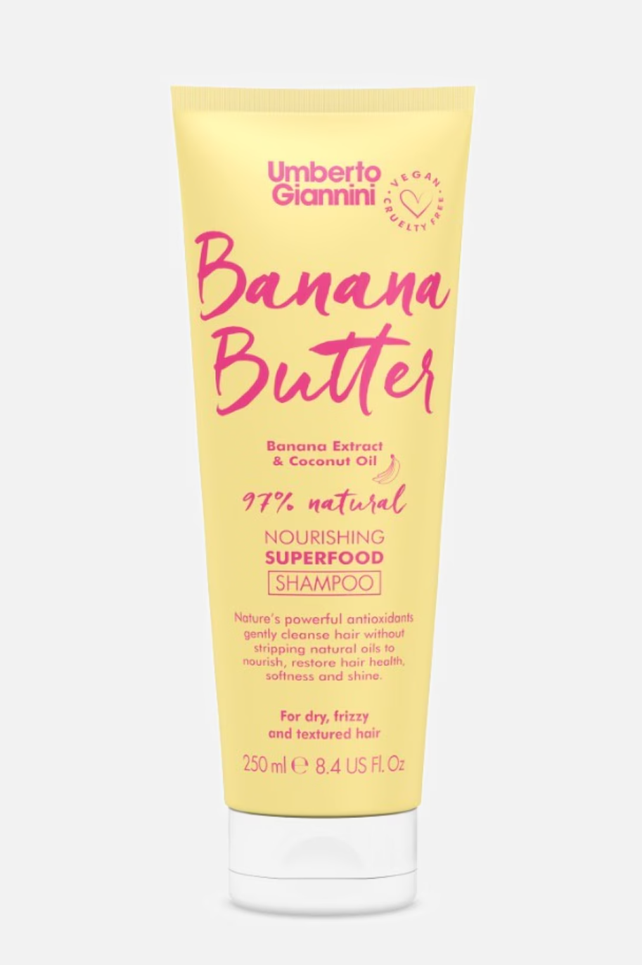 vékonyszálú hajra fejlesztett banánvajas sampon