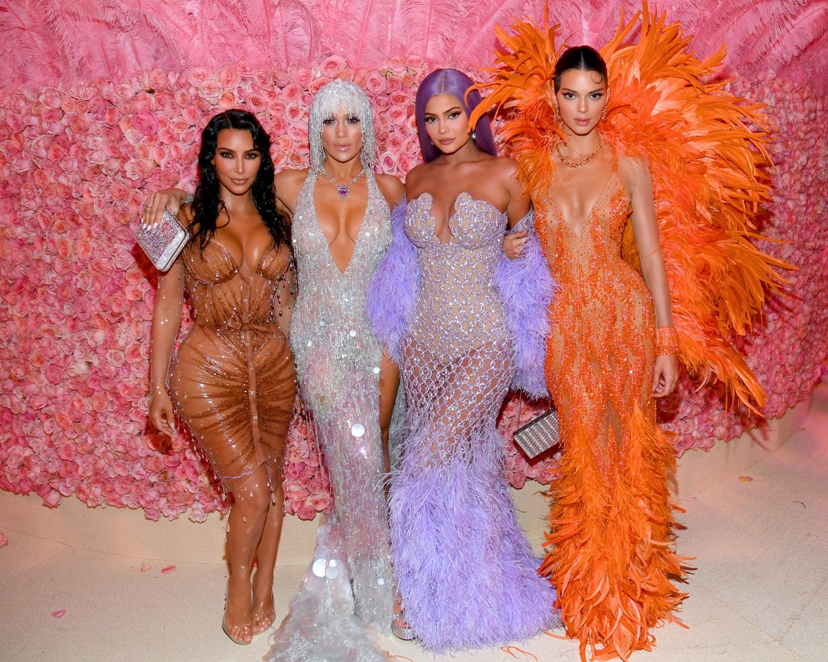 NEW YORK, NEW YORK - MAY 06: Kim Kardashian West, Jennifer Lopez, Kylie Jenner, and Kendall Jenner attend The 2019 Met Gala Celebrating Camp: Notes on Fashion at Metropolitan Museum of Art on May 06, 2019 in New York City. (Photo by Kevin Mazur/MG19/Getty Images for The Met Museum/Vogue)