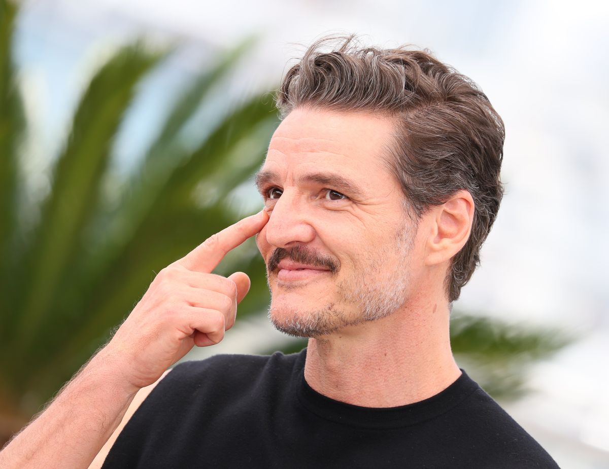 CANNES, FRANCE - MAY 17: Pedro Pascal poses during the "Eddington" photocall at the 78th annual Cannes Film Festival at Palais des Festivals on May 17, 2025 in Cannes, France. (Photo by JB Lacroix/FilmMagic)