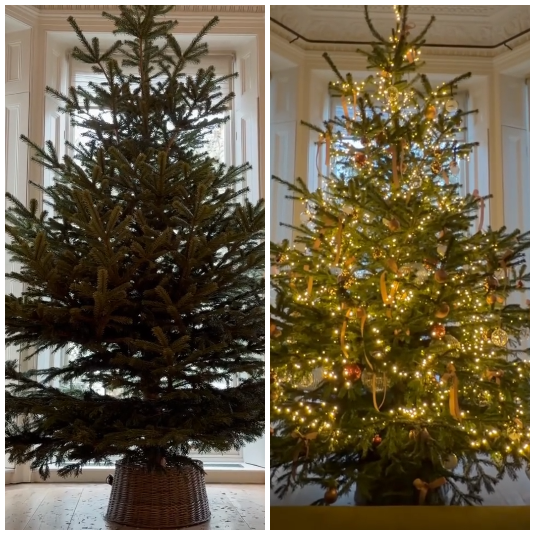 Ilyen volt és ilyen lett Victoria Beckham karácsonyfája