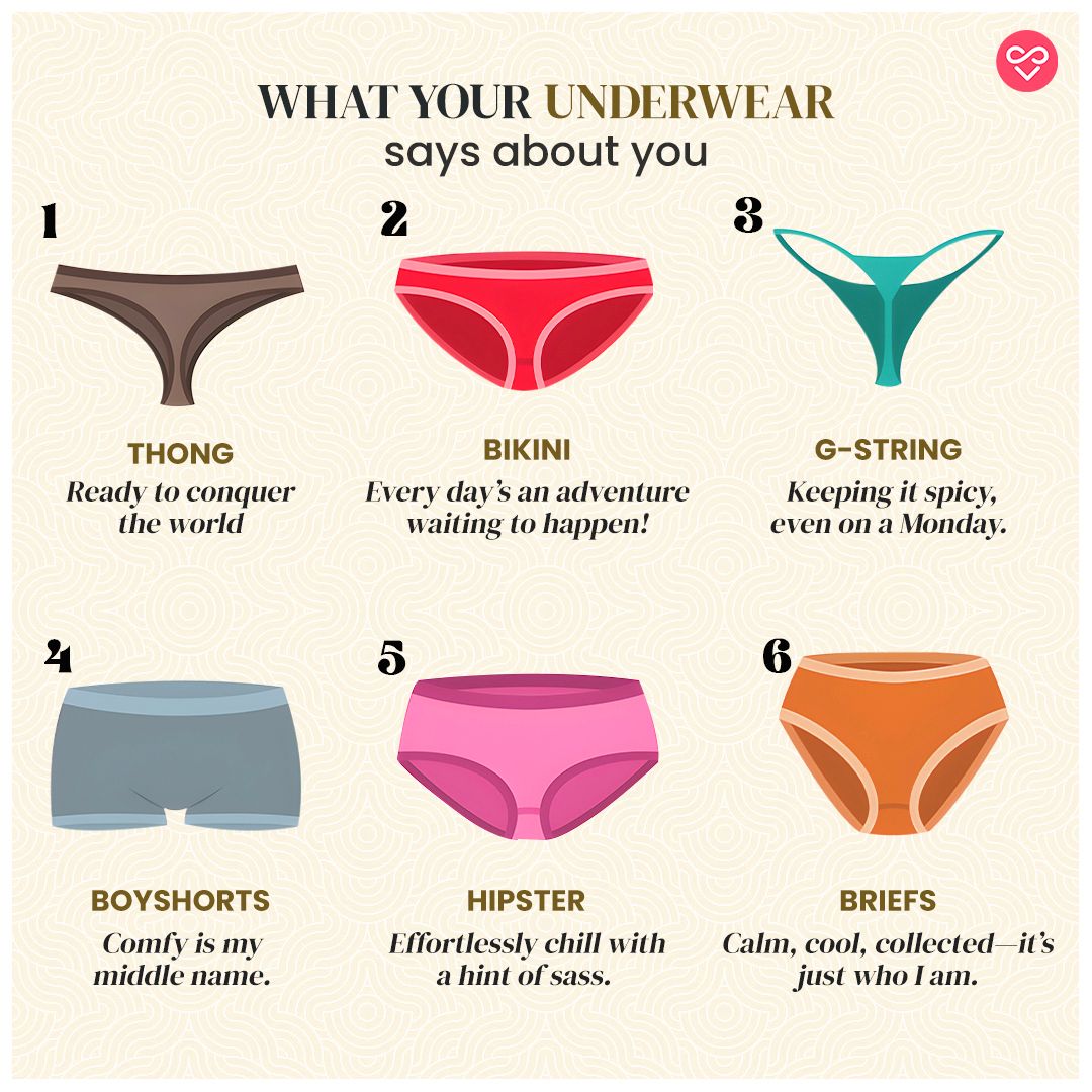 Női alsónemű személyiségteszt.