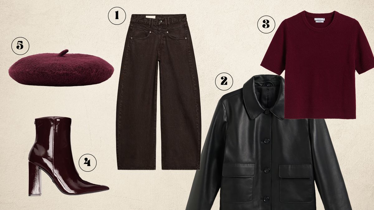 a barna és a vörösboros árnyalat egyesülése