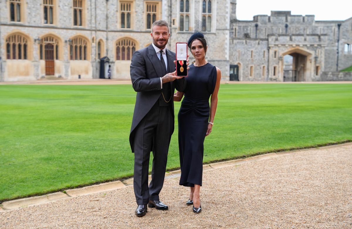 David Beckham öltönyét Victoria Beckham készítette