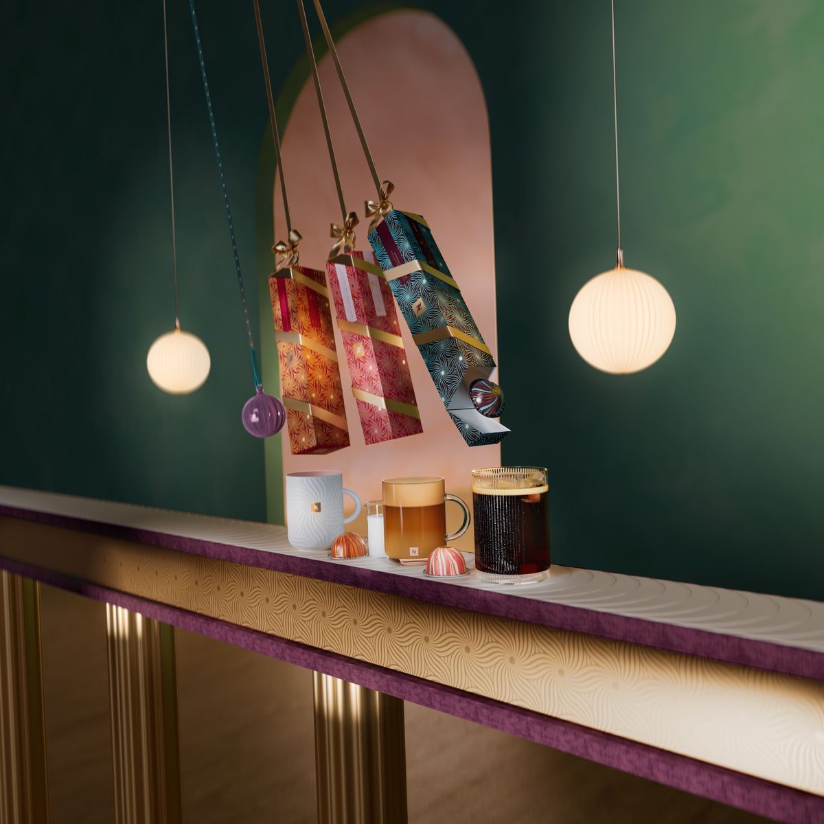 Kávés ajándék karácsonyra: A Nespresso Varázslat születik elnevezésű 2025-ös ünnepi kollekciója.