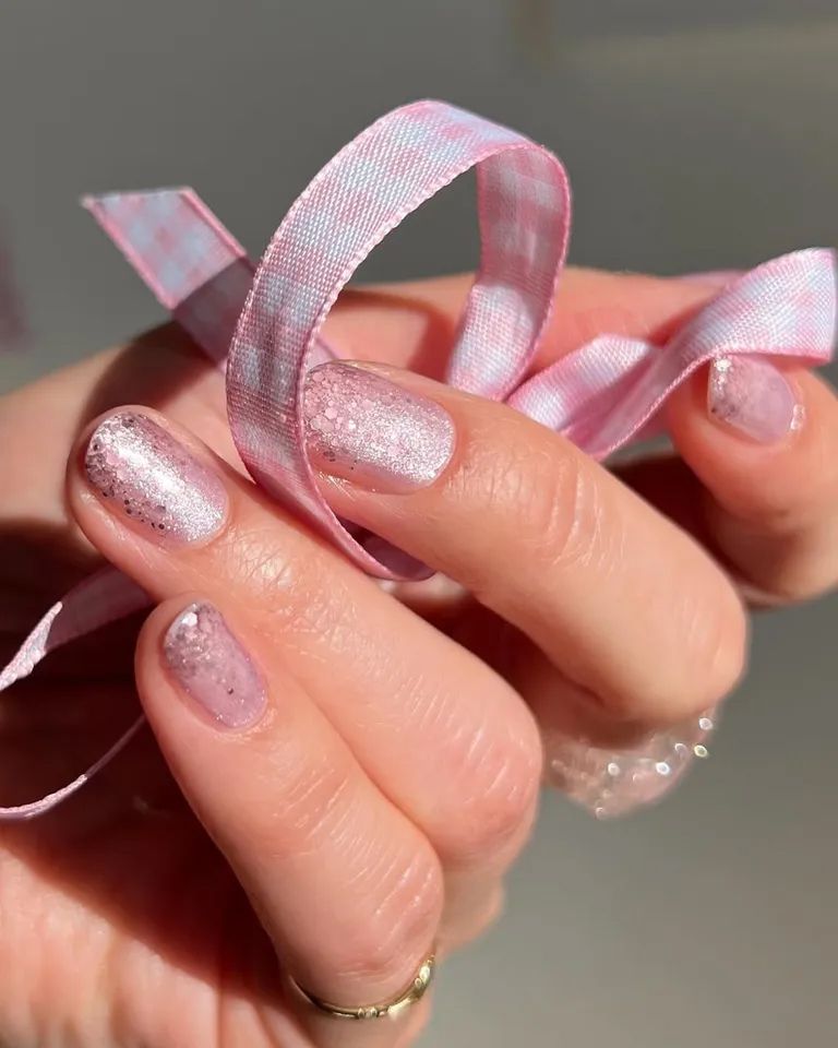 Szép csillogós karácsonyi köröm