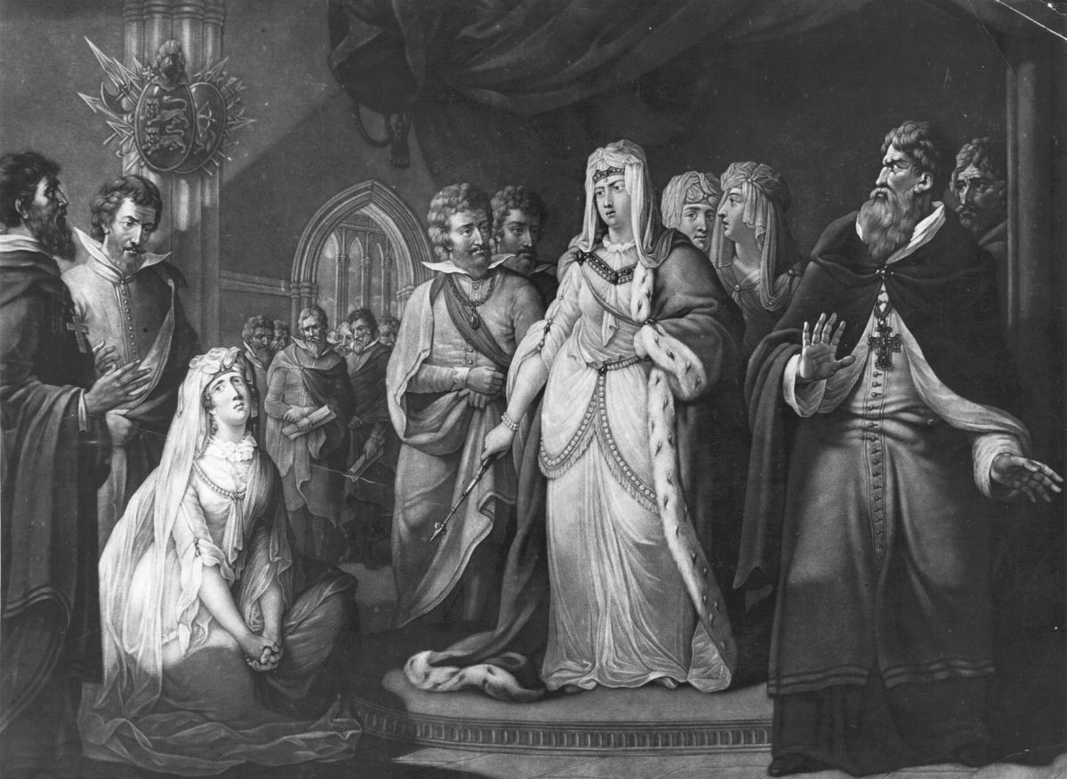 Matilda császárné az alattvalóival. 