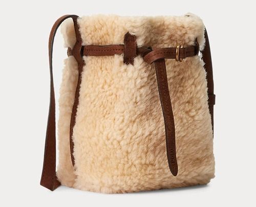 Shearling Mini Bellport vödörtáska