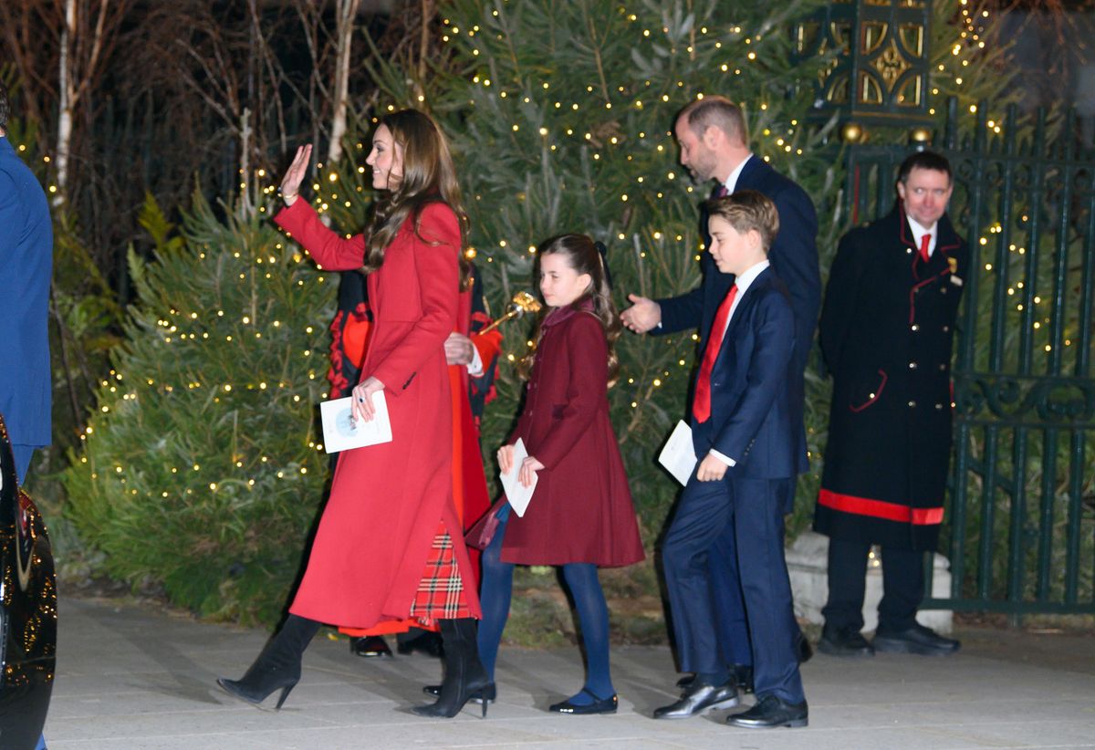 Katalin, Vilmos és a gyerekeik a 2024-es Together At Christmas rendezvényen