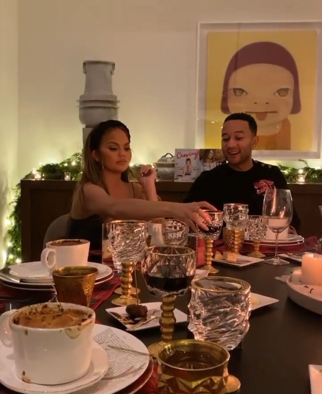 Various, UNITED KINGDOM  - Celebrities seen in this celebrity social media photo posted via Instagram!!

*UK Clients - Pictures Containing Children
Please Pixelate Face Prior To Publication*,Image: 490358726, License: Rights-managed, Restrictions: ***
HANDOUT image or SOCIAL MEDIA IMAGE or FILMSTILL for EDITORIAL USE ONLY! * Please note: Fees charged by Profimedia are for the Profimedia's services only, and do not, nor are they intended to, convey to the user any ownership of Copyright or License in the material. Profimedia does not claim any ownership including but not limited to Copyright or License in the attached material. By publishing this material you (the user) expressly agree to indemnify and to hold Profimedia and its directors, shareholders and employees harmless from any loss, claims, damages, demands, expenses (including legal fees), or any causes of action or allegation against Profimedia arising out of or connected in any way with publication of the material. Profimedia does not claim any copyright or license in the attached materials. Any downloading fees charged by Profimedia are for Profimedia's services only. * Handling Fee Only 
***, Model Release: no, Pictured: Chrissy Teigen and John Legend