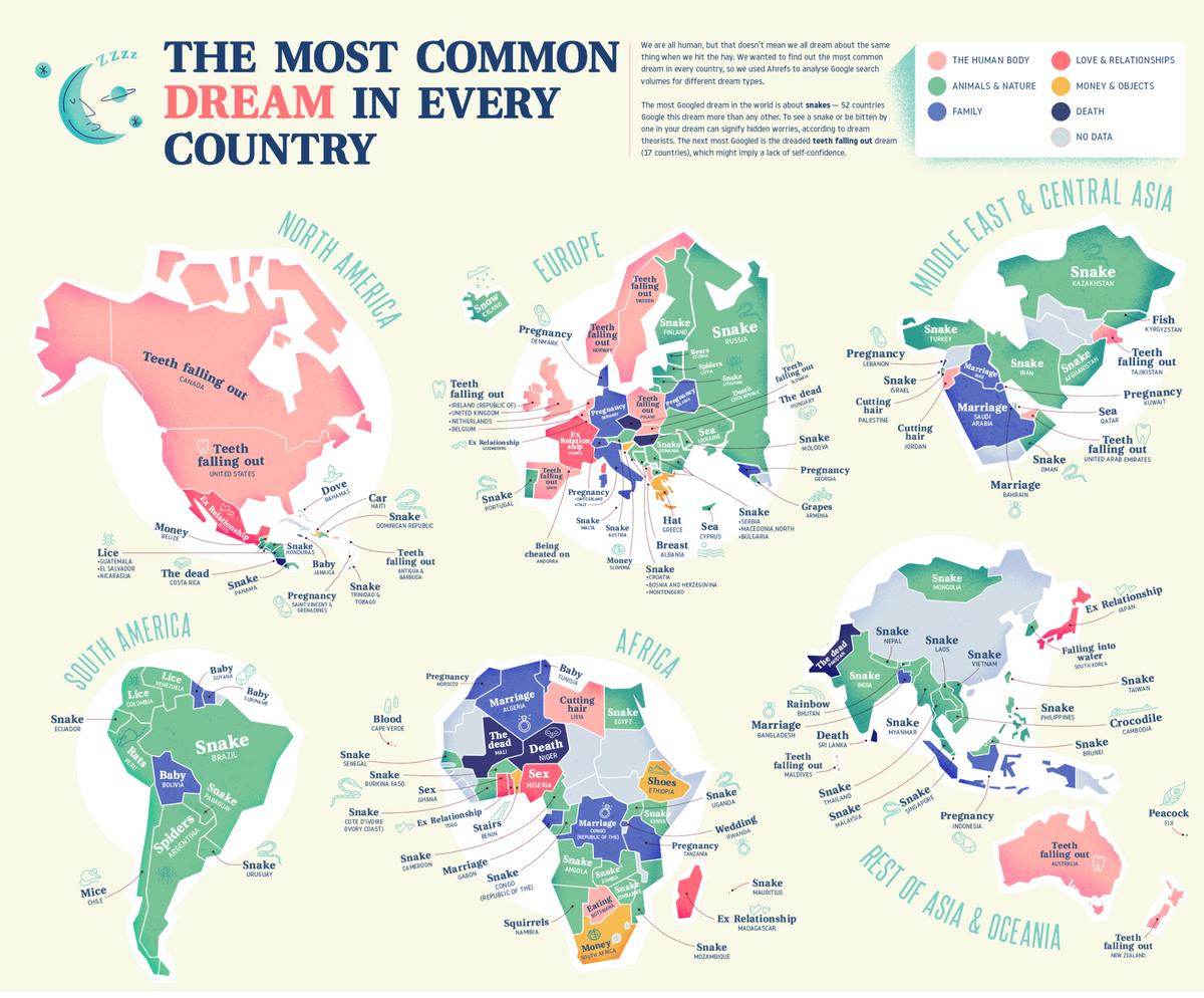 kutatás a leggyakoribb álmokról