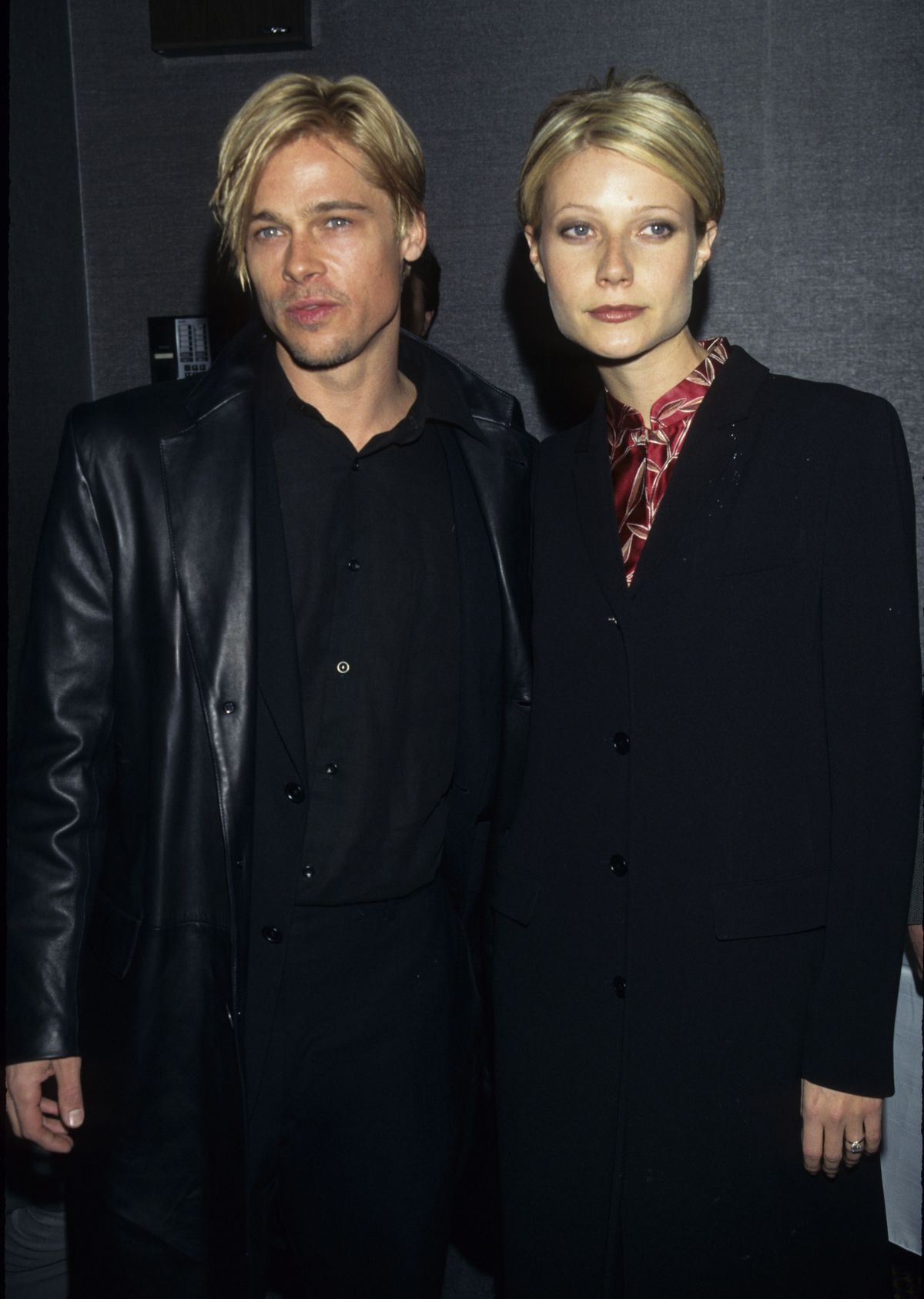 Brad Pitt and Gwyneth Paltrow during "The Devil's Own" Premiere at Cinema One in New York City, New York, United States. (Photo by Ke.Mazur/WireImage)