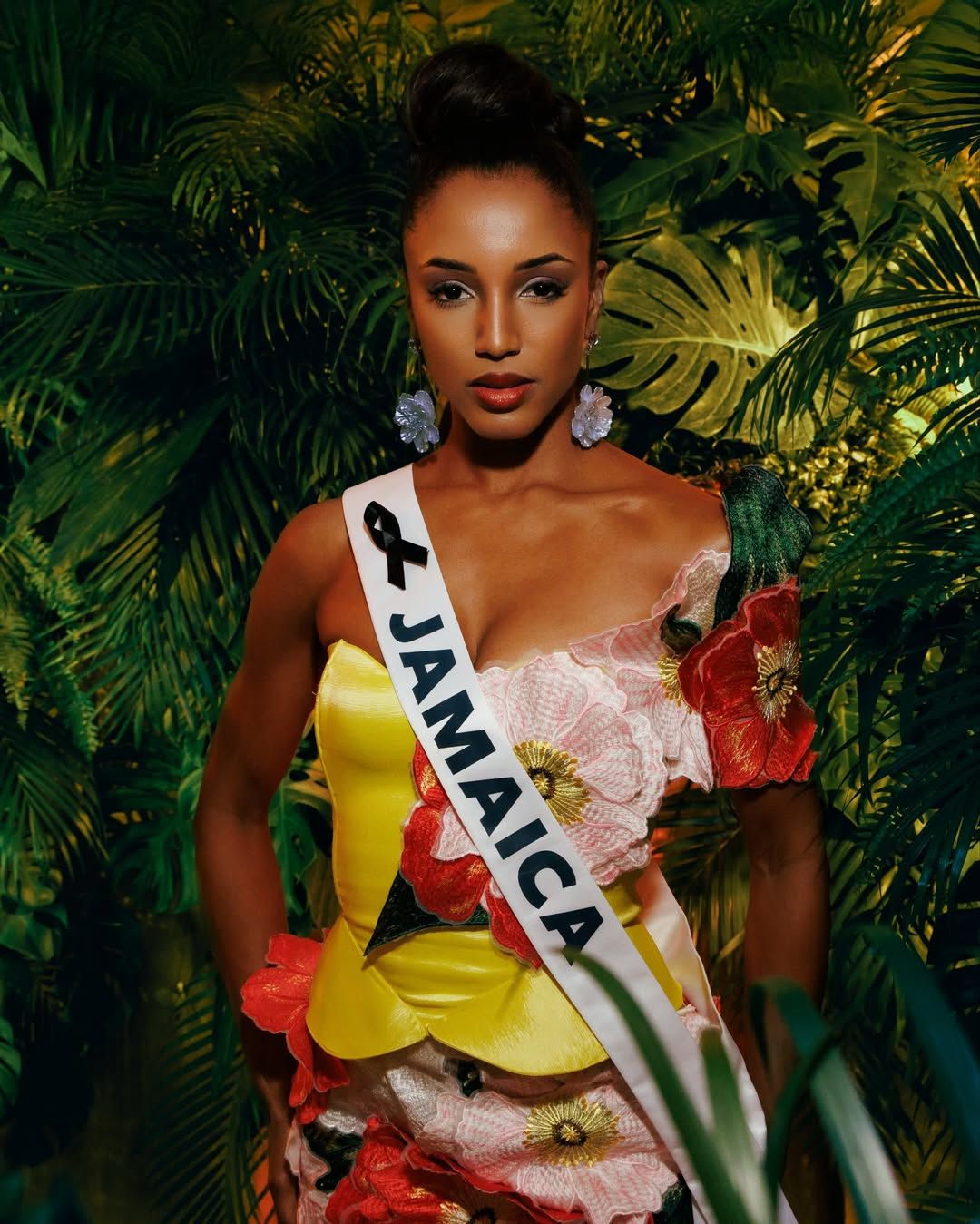 Miss Jamaica balesetet szenvedett az elődöntőn: a képen Gabrielle Henry