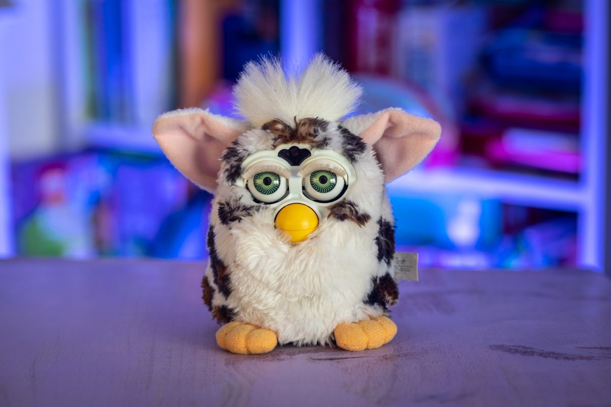 Warsaw, Poland - June 3, 2023: The original Furby toy from 1998