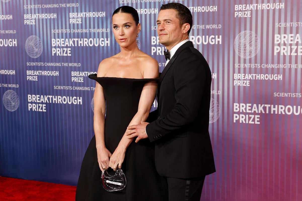 LOS ANGELES, CALIFORNIA - APRIL 13: Katy Perry and Orlando Bloom attend the 2024 Breakthrough Prize Ceremony at Academy Museum of Motion Pictures on April 13, 2024 in Los Angeles, California. (Photo by Taylor Hill/Getty Images)