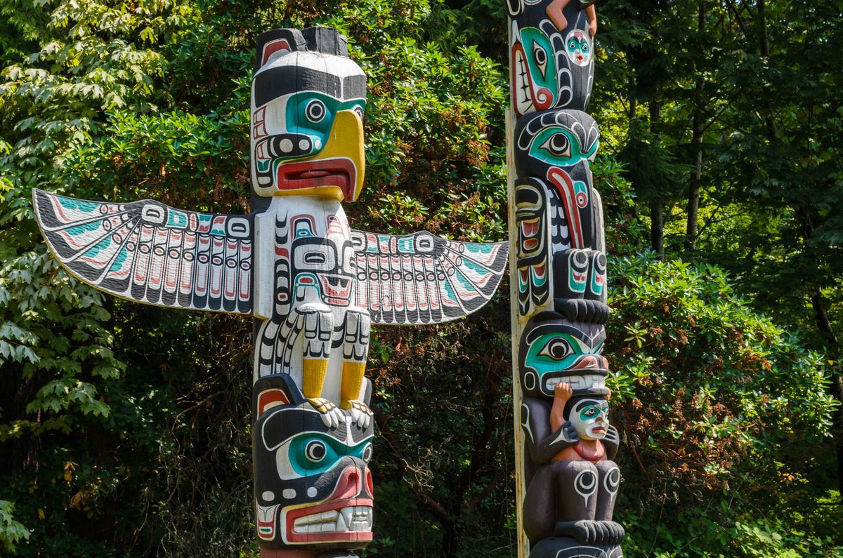 személyiségteszt – totemoszlopok Vancouverben