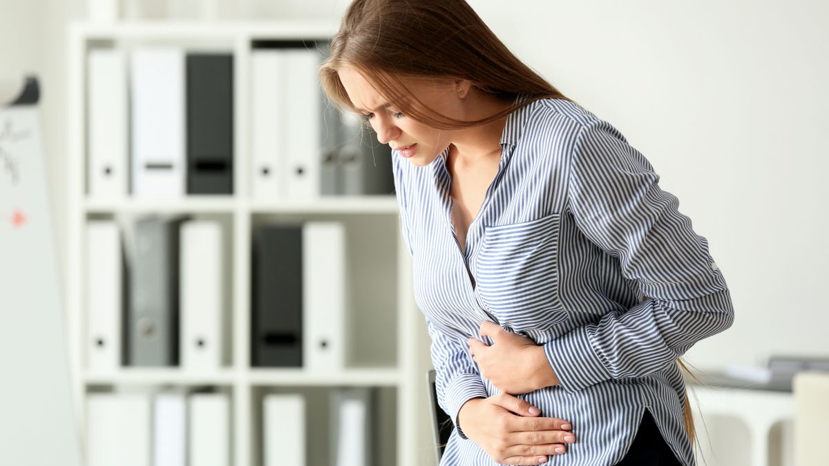 Gombás fertőzést átélő nő.