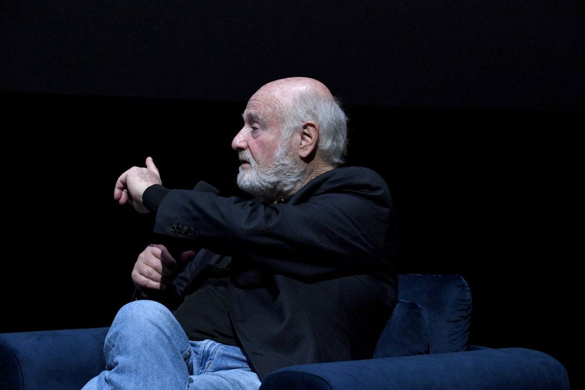 LOS ANGELES, CALIFORNIA - MAY 07: Rob Reiner speaks onstage at the HBO Documentary Films Screening of "Albert Brooks: Defending My Life" at Academy Museum of Motion Pictures, Ted Mann Theater on May 07, 2024 in Los Angeles, California. (Photo by FilmMagic/FilmMagic for HBO)