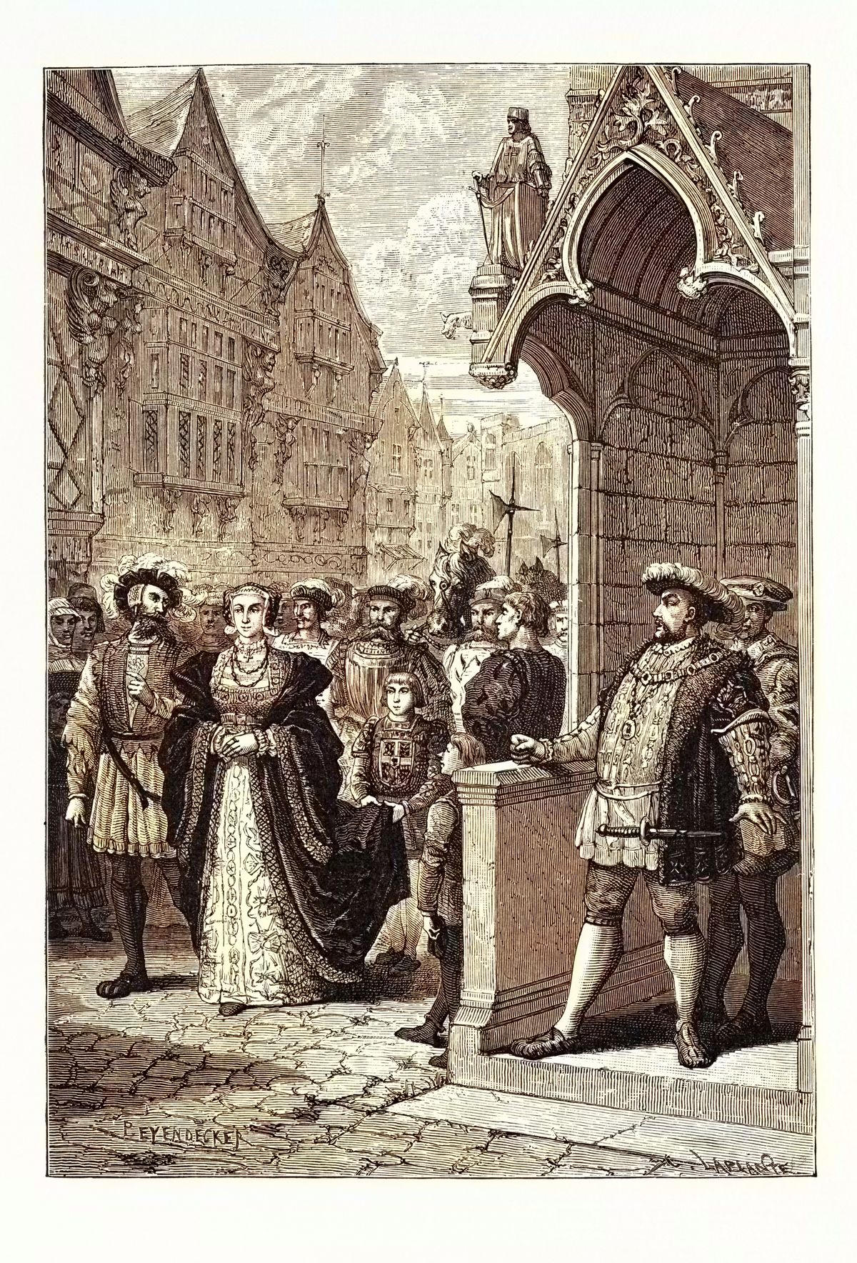 VIII. Henrik és Clevei Anna találkozása