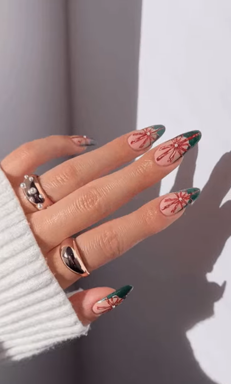 karácsonyi masnis köröm