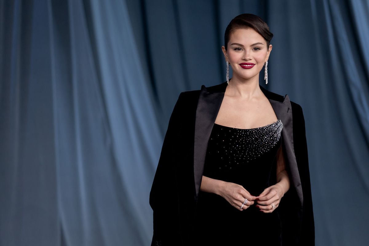 Los Angeles, CA - October 18: Selena Gomez attends the Academy Gala Academy Museum of Motion Pictures on Saturday, Oct. 18, 2025 in Los Angeles, CA. (Photo by Eric Thayer/Los Angeles Times via Getty Images)
