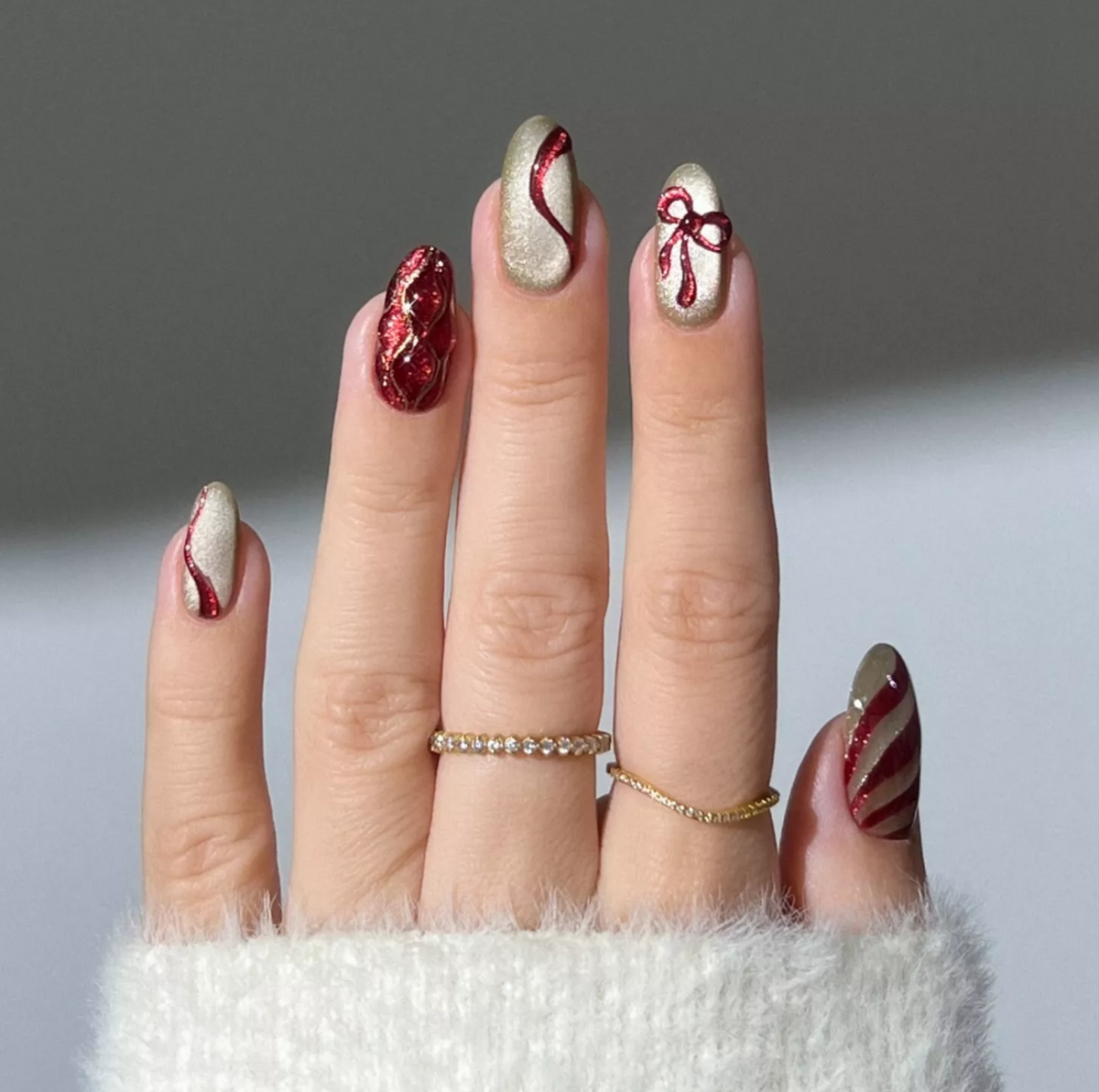 masnis karácsonyi köröm