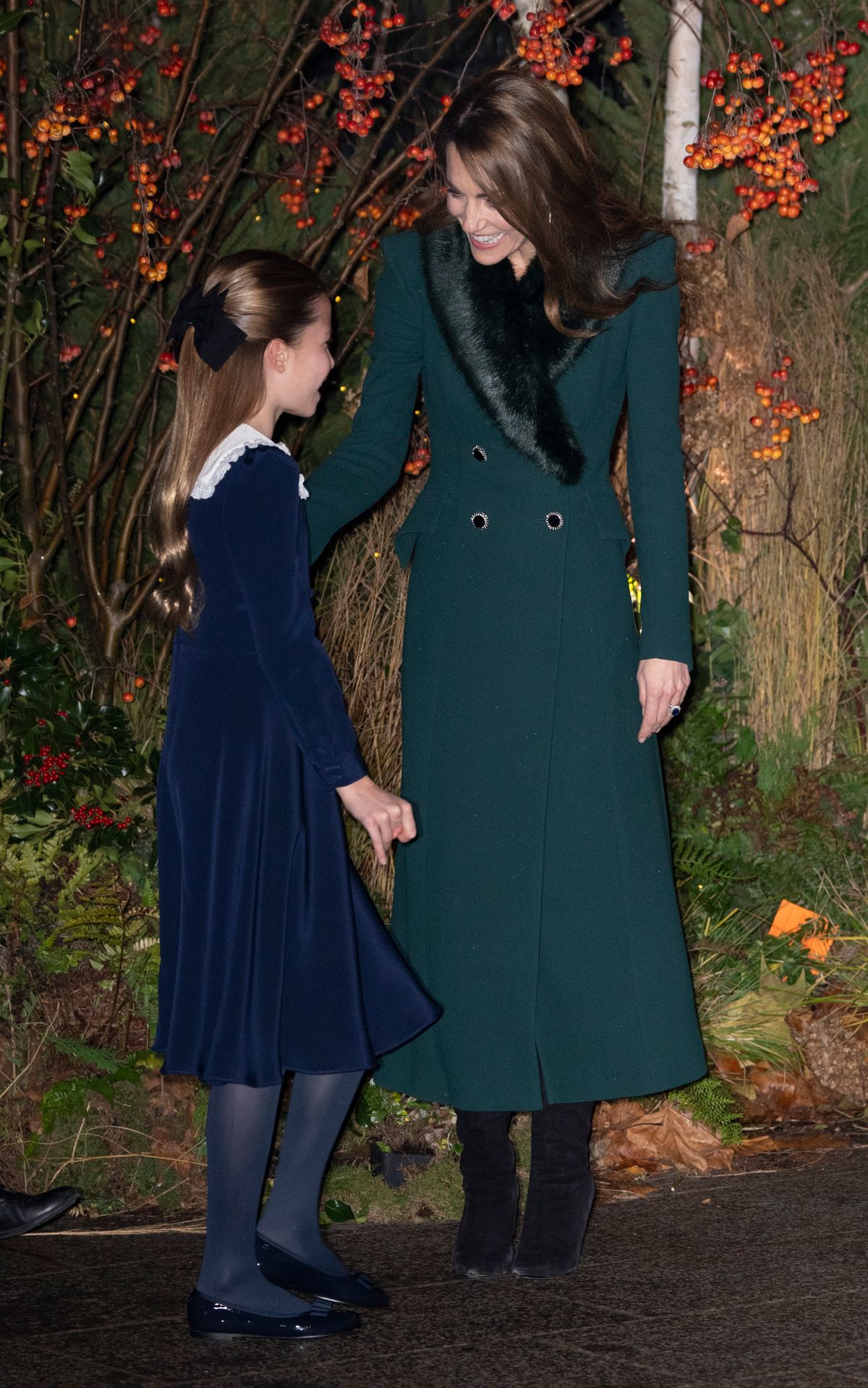 LONDON, ENGLAND - DECEMBER 5: Catherine, Princess of Wales and Princess Charlotte of Wales attend the 'Together At Christmas' Carol Service at Westminster Abbey on December 5, 2025 in London, England. Led by The Princess of Wales and supported by The Royal Foundation, the annual event offered a chance to pause and reflect on the values of love, compassion, and the connections we share. The service also highlighted remarkable individuals from across the UK who have demonstrated extraordinary kindness, empathy, and support within their communities. (Photo by Mark Cuthbert/UK Press via Getty Images)