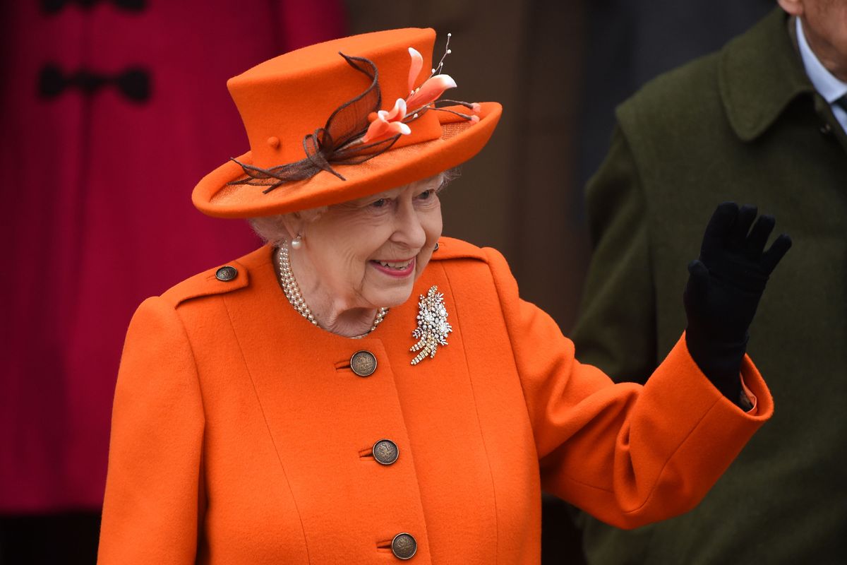 Queen Elizabeth II leaves the Christmas Day morning church service at St Mary Magdalene Church in Sandringham, Norfolk. (Photo by Joe Giddens/PA Images via Getty Images)