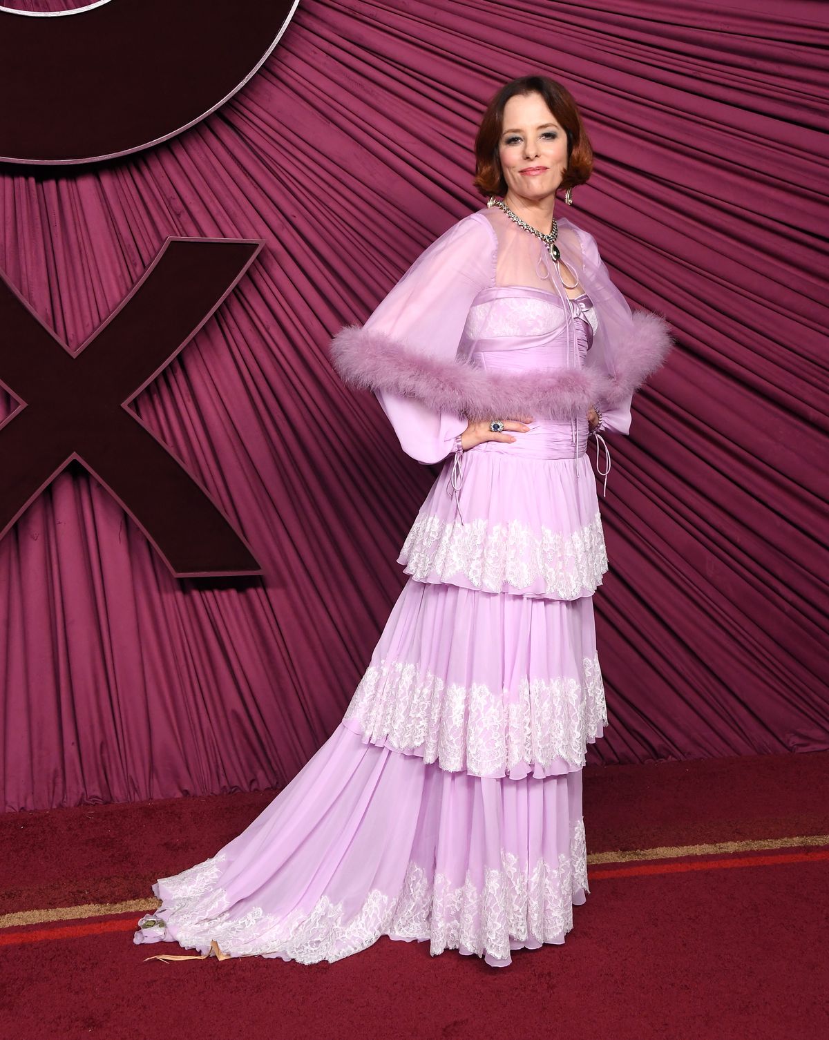 WEST HOLLYWOOD, CALIFORNIA - SEPTEMBER 14: Parker Posey arrives at the HBO Max's Post-Emmy Reception at San Vicente Bungalows on September 14, 2025 in West Hollywood, California. (Photo by Steve Granitz/FilmMagic)
