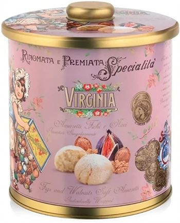 Virginia amaretti fügés-diós fémdobozban Forrás: olaszbolt.hu
