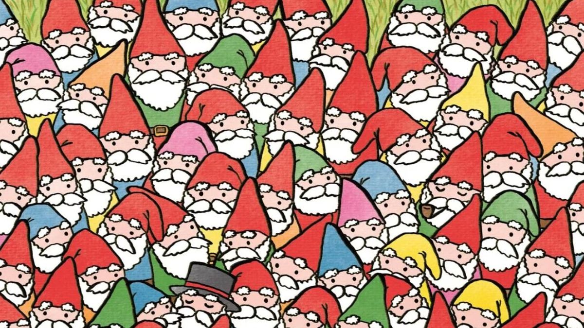 Szupernehéz képrejtvényes IQ teszt: találd meg a Télapót a törpék között!