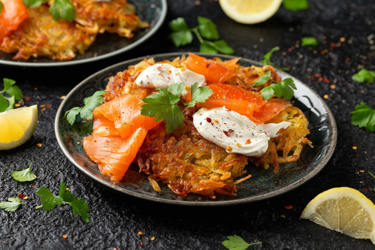 diétás reggeli ötlet, édesburgonyás tócsni