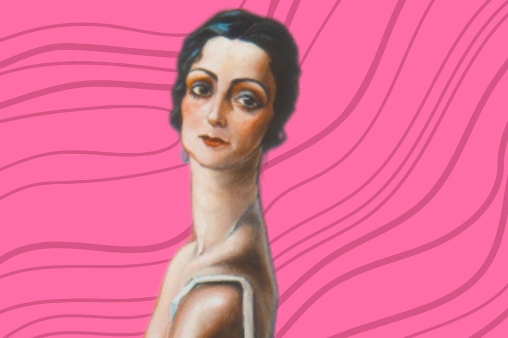 Batthyány Gyula portréja Hatvany Lili bárónőről 1930-ból