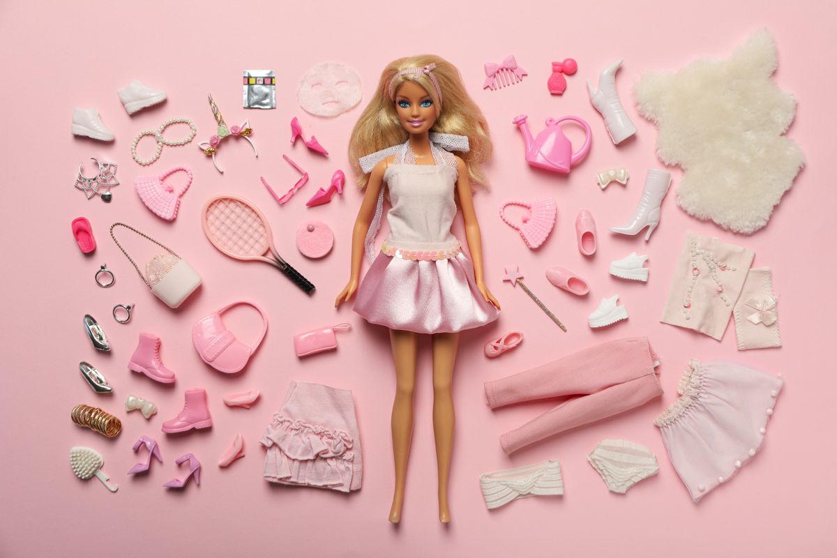 ODESSA, UKRAINE - JULY 26, 2023: Barbie doll and barbie doll accessories concept