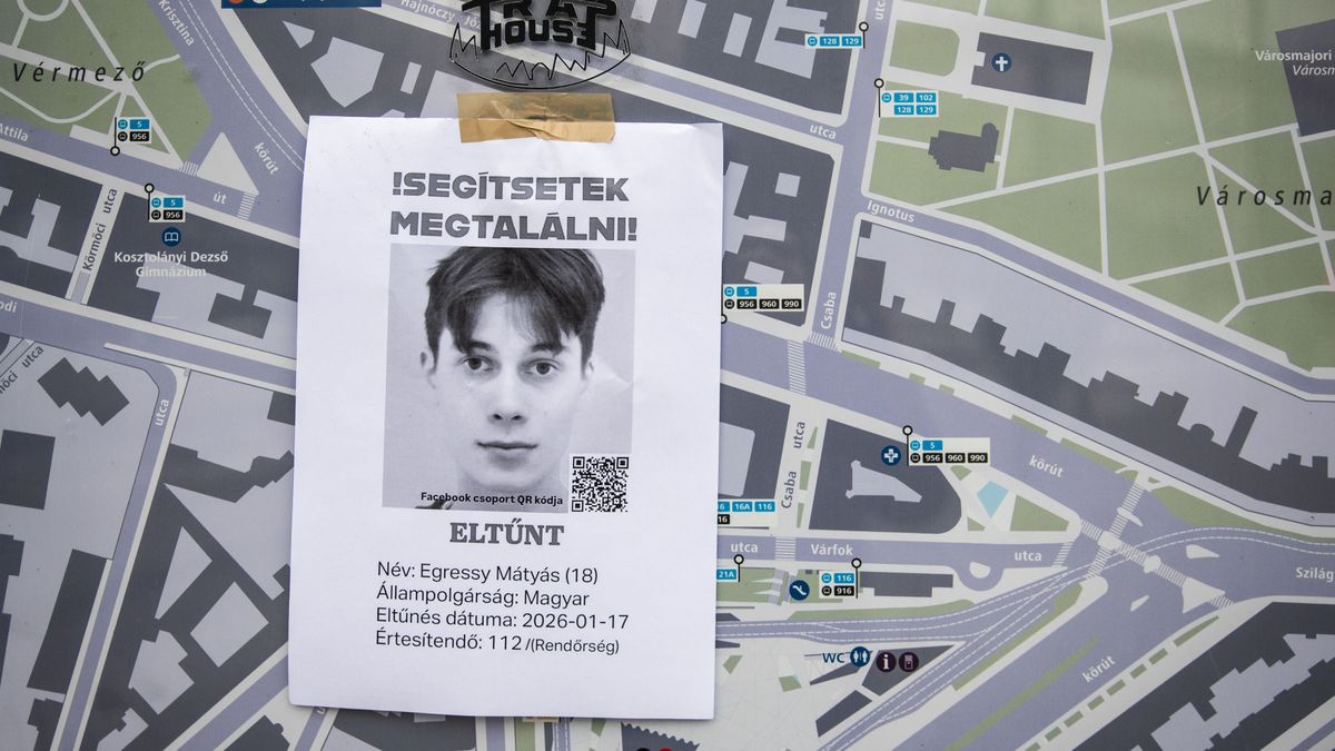 Közleményben üzent Egressy Mátyás családja az eltűnt fiú klubján keresztül