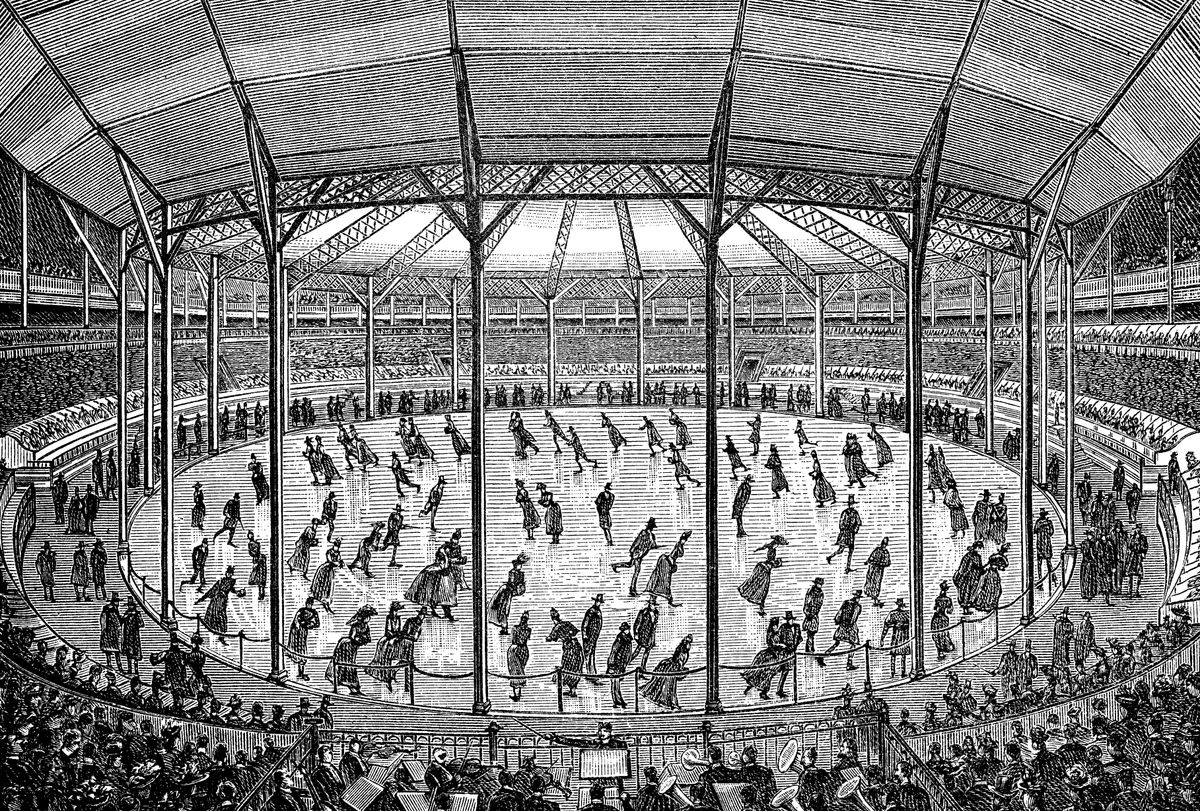 Jégkorcsolya története: műjégpályák