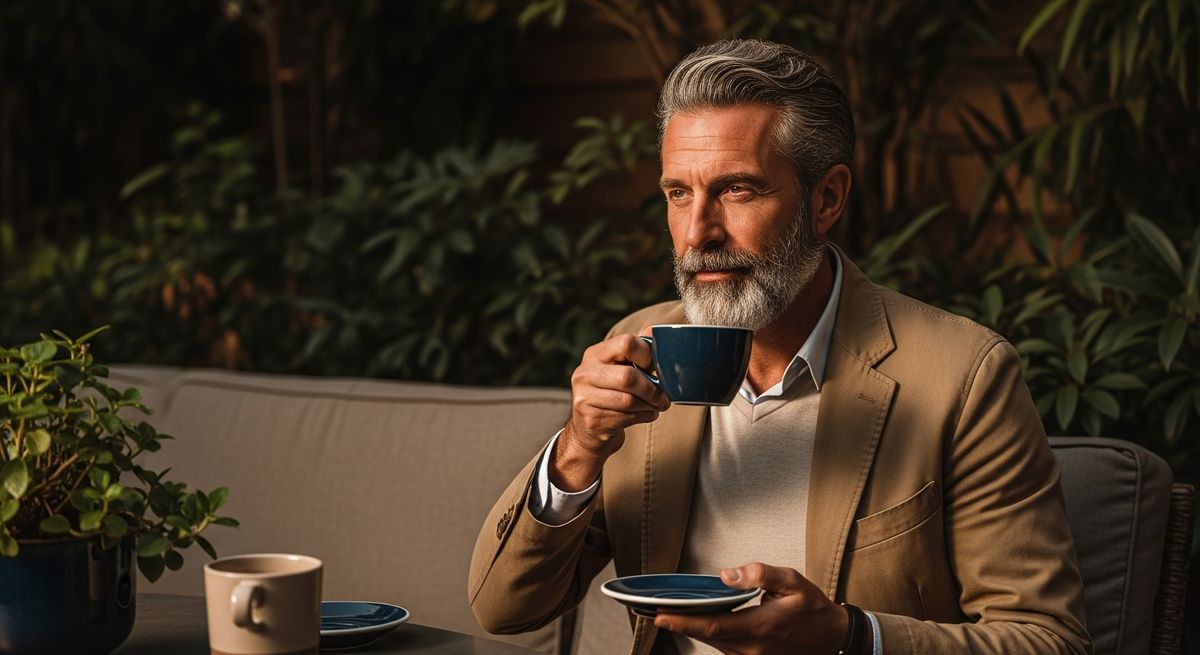 Legszexibb nagypapa kávézik