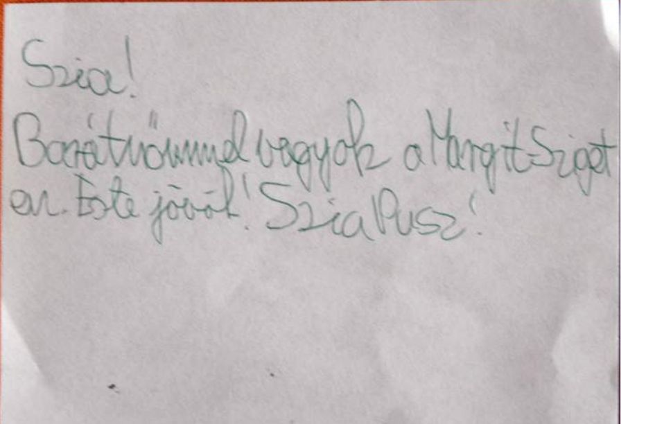 Ackermann Dávid eltűnése - utolsó üzenet