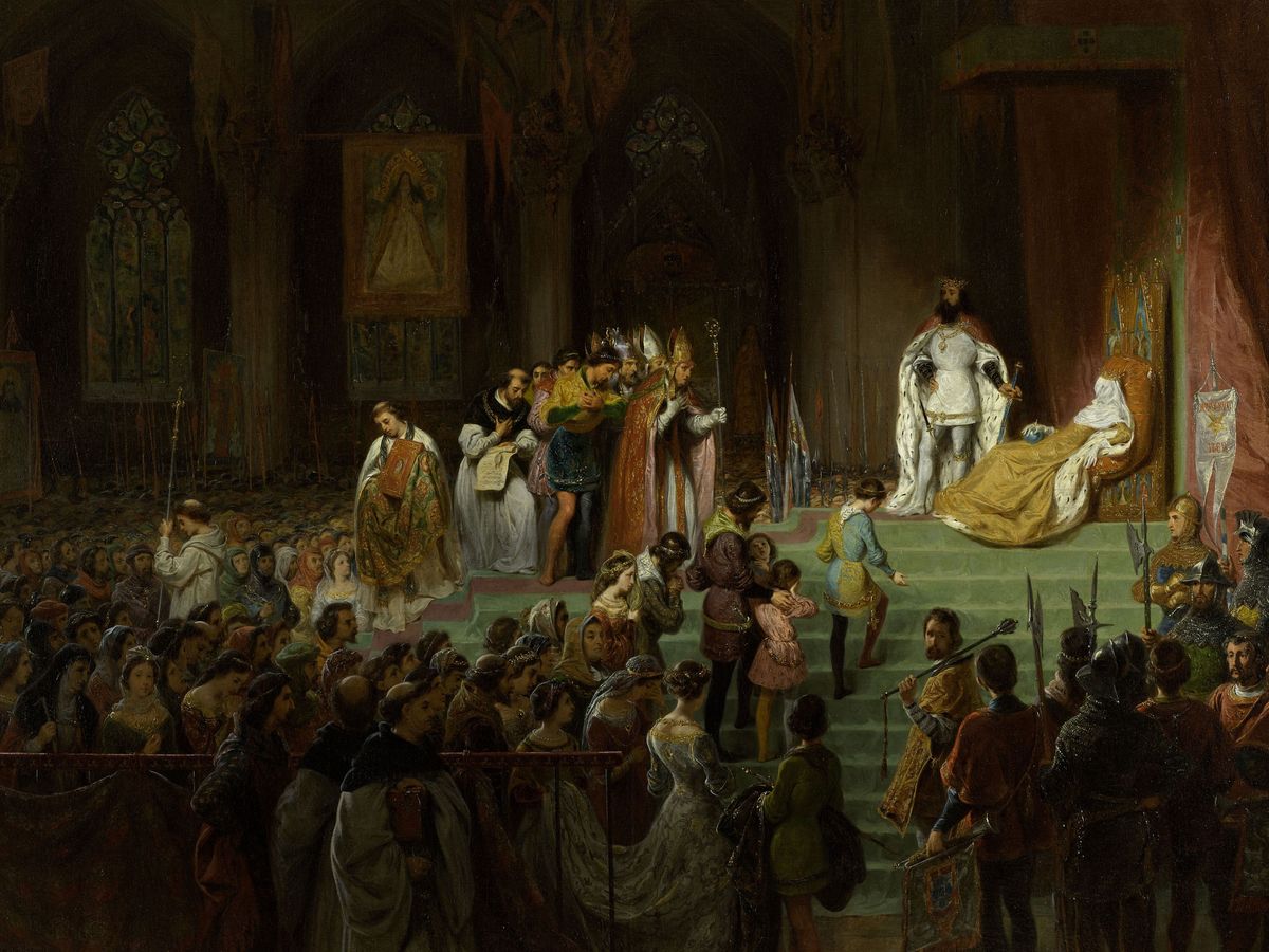 Inês de Castro koronázása