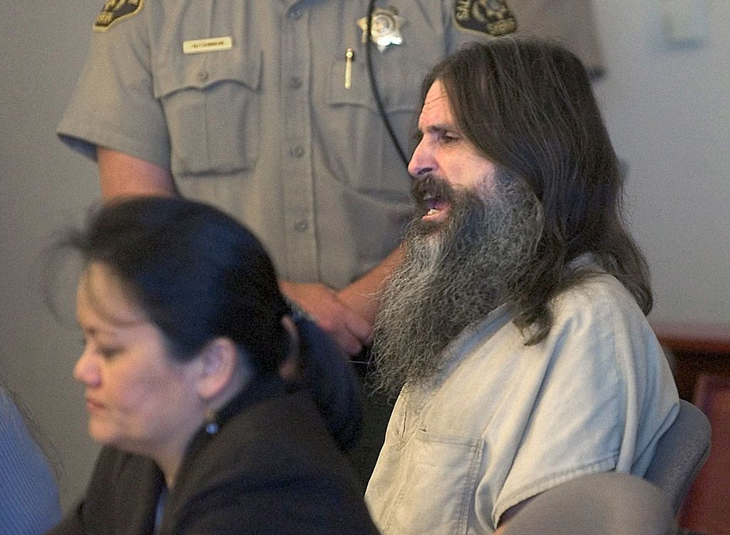 Brian David Mitchell a bíróságon, Elizabeth Smart miatt. 