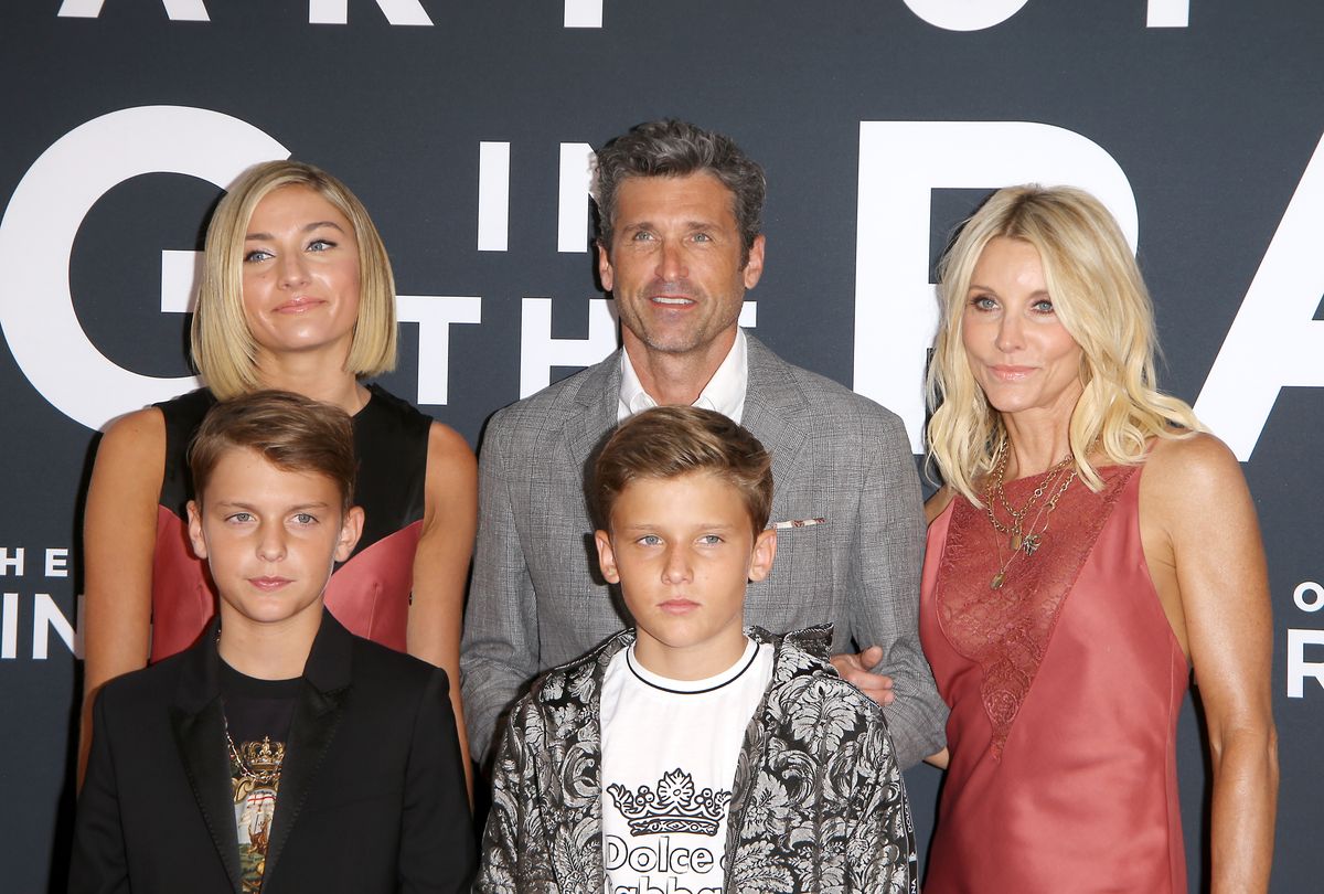 LOS ANGELES, CALIFORNIA - AUGUST 01: Patrick Dempsey and family attend the Los Angeles premiere of 20th Century Fox's "The Art of Racing In The Rain" held at El Capitan Theatre on August 01, 2019 in Los Angeles, California. (Photo by Michael Tran/FilmMagic)
