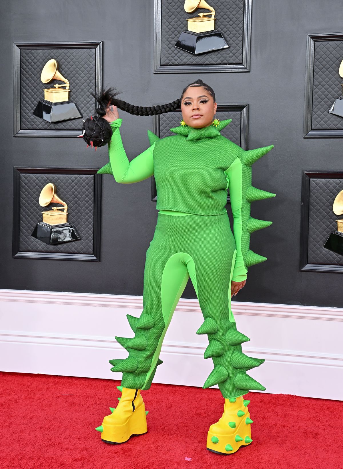 LAS VEGAS, NEVADA - APRIL 03: Tayla Parx attends the 64th Annual GRAMMY Awards at MGM Grand Garden Arena on April 03, 2022 in Las Vegas, Nevada. (Photo by Axelle/Bauer-Griffin/FilmMagic)