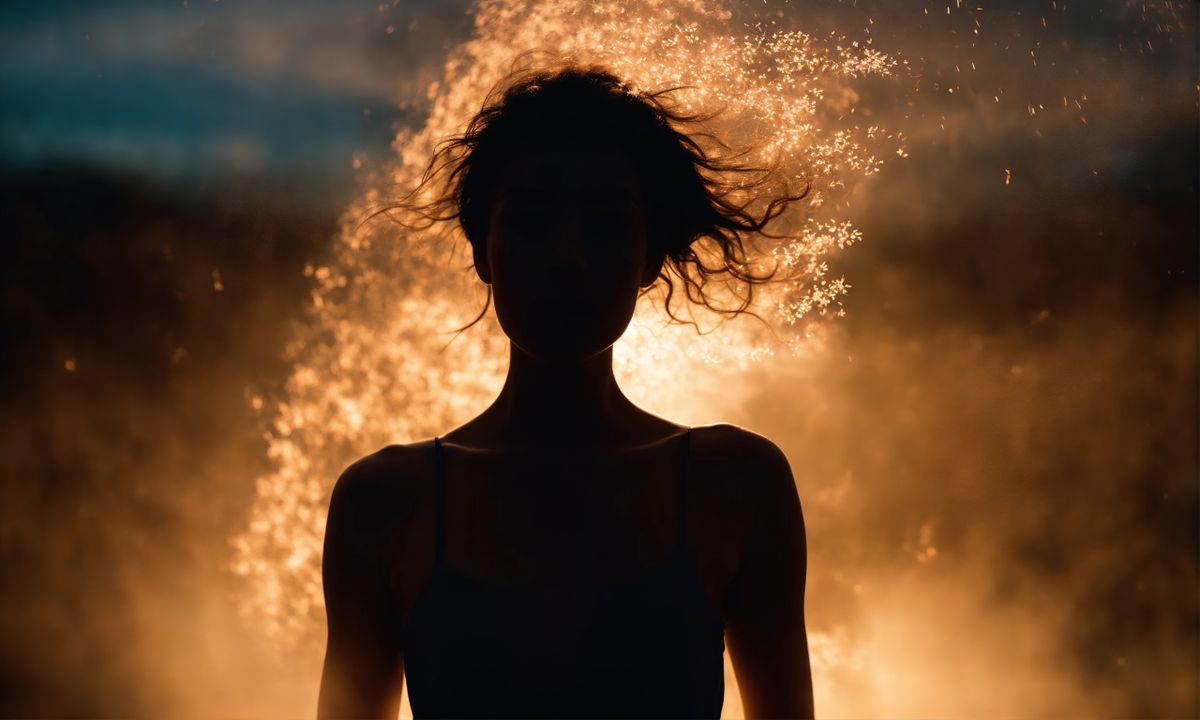 spontán emberi öngyulladás illusztráció