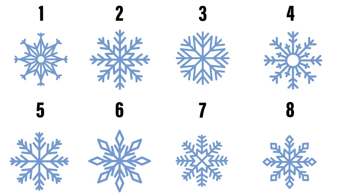 Válassz egy hópelyhet és nézd meg a személyiségtesztet.