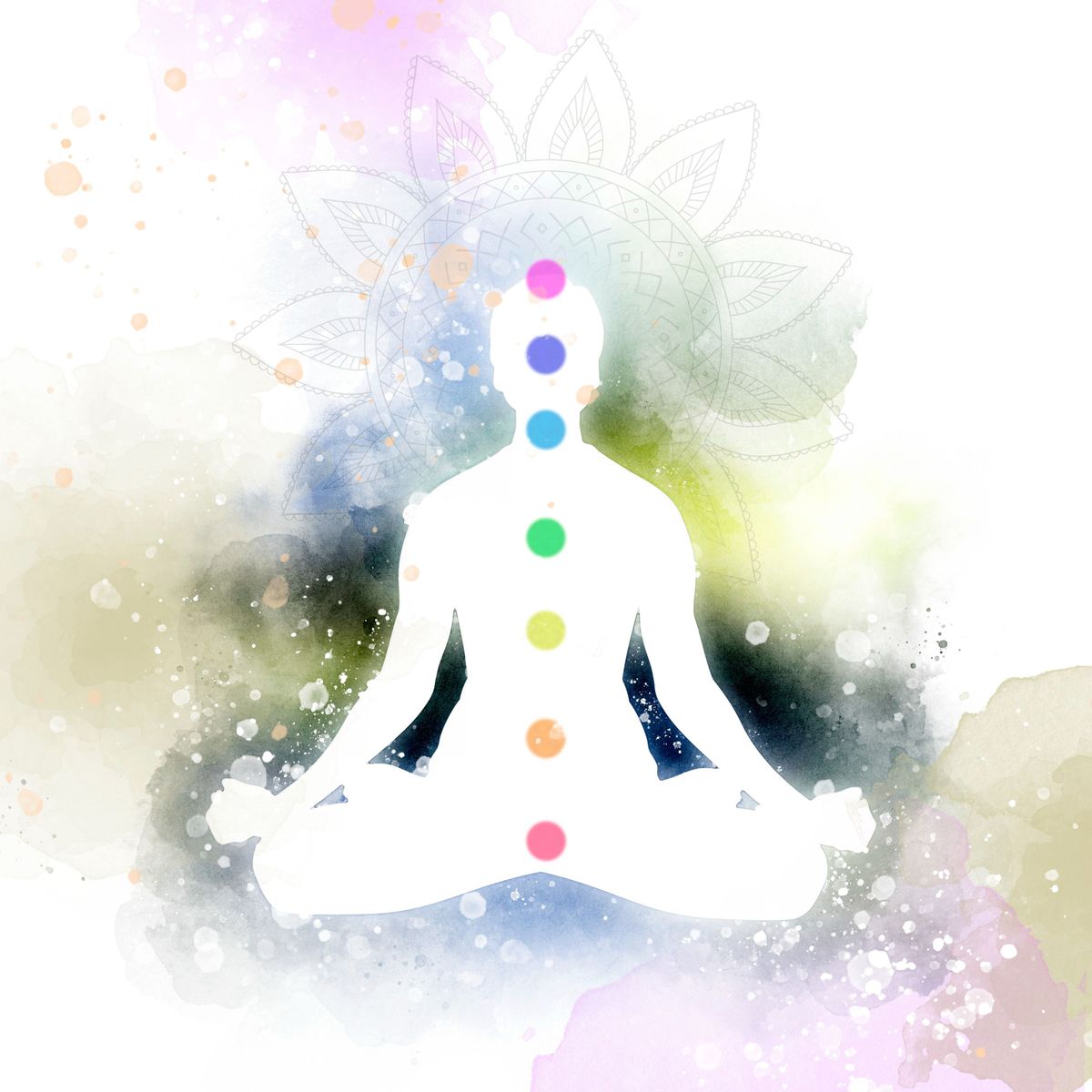 A hét fő csakra: a test energiaközpontjai és színeik.