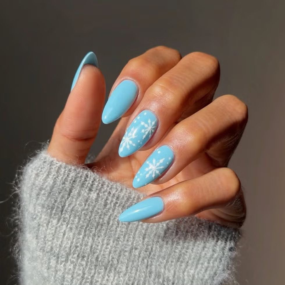 hópelyhes körömtrend