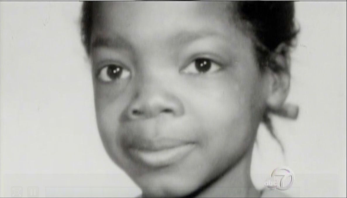 Oprah Winfrey gyerekként. 