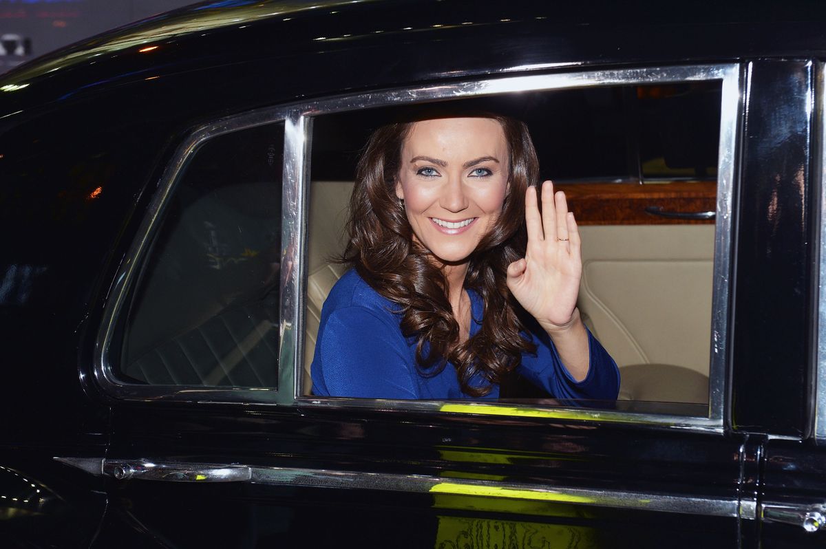 NEW YORK, NY - OCTOBER 05:  Catherine, Duchess of Cambridge look-alike Heidi Agan, a 32-year-old mom from Corby, Northamptonshire, England visits ABC's "Good Morning America" at ABC Studios on October 5, 2012 in New York City.  (Photo by Slaven Vlasic/Getty Images)