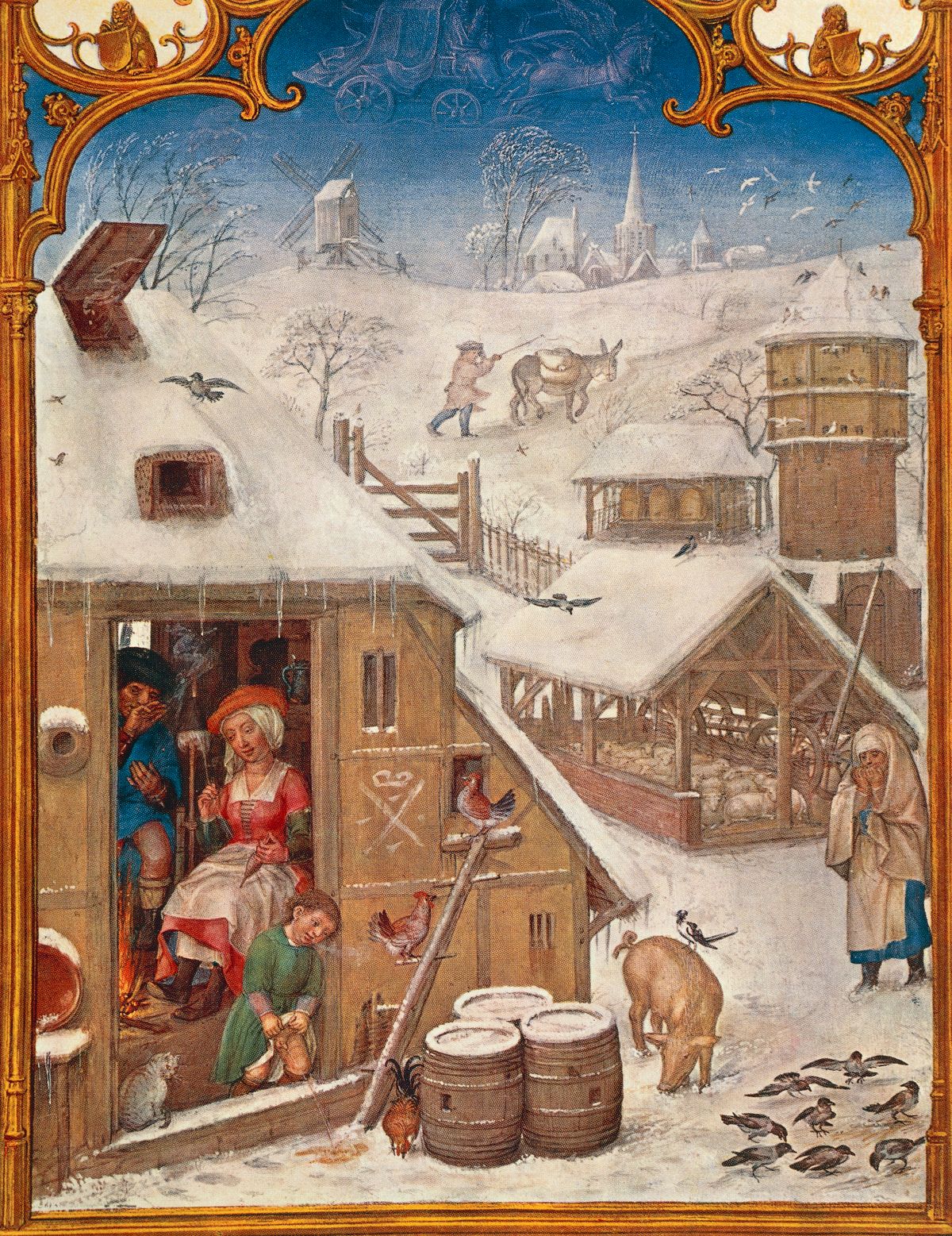 Középkori emberek védekezése a tél ellen